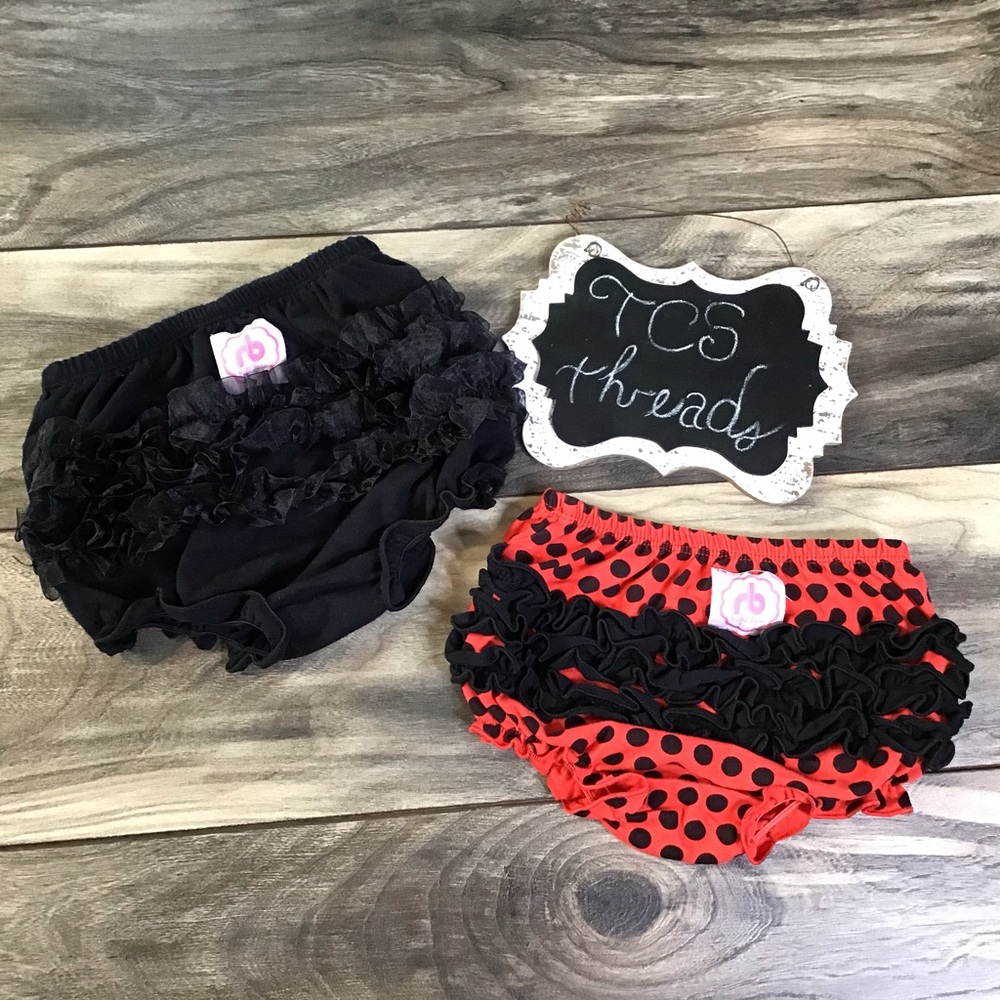 Ruffle Buns Infant Girls Diaper Covers Bundle
